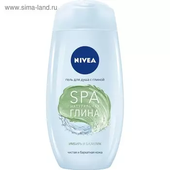 Гель для душа Nivea «SPA натуральная глина. Имбирь и базилик», 250 мл