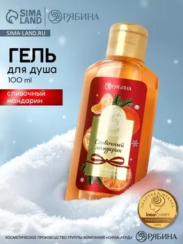 Гель для душа новогодний, аромат: сливочный мандарин, 100 мл, Ural Lab