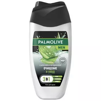 Гель для душа Palmolive Men «Очищение и уход», 3 в 1, с алое вера и витамином E, 250 мл