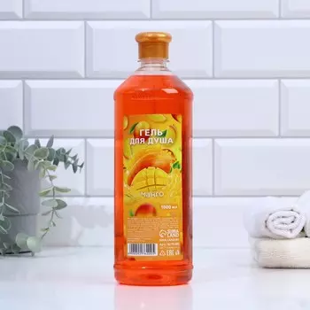 Гель для душа, 1000 мл, аромат манго, КЛАДОВАЯ КРАСОТЫ