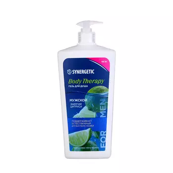 Гель для душа SYNERGETIC "Body Therapy" энергия цитруса, 900 мл