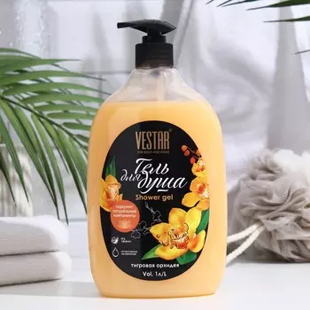 Гель для душа VESTAR тигровая орхидея, 1000 мл