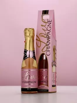 Гель для душа во флаконе шампанское Love Champagne, 250 мл, Чистое счастье