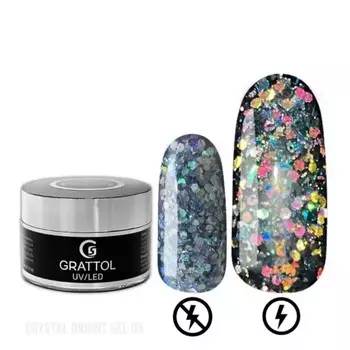 Гель для моделирования Grattol CRYSTAL BRIGHT №05, 15 мл