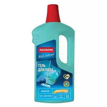 Гель для мытья пола Hausmann с антибактериальным эффектом, концентрат, 1 л