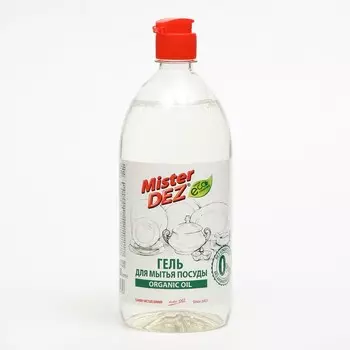 Гель для мытья посуды Mister DEZ Organic oil, eco cleaning,1 л