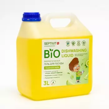 Гель для посуды SEPTIVIT "Ледяной Лайм", 3 л