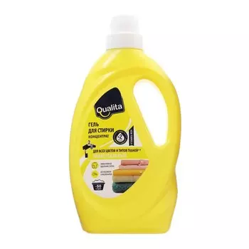 Гель для стирки концентрант QUALITA универсальный, 2 л