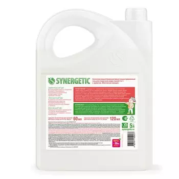 Гель для стирки SYNERGETIC 3 IN 1 «Магическая орхидея»,гипоаллергенный, биоразлагаемый,5 л