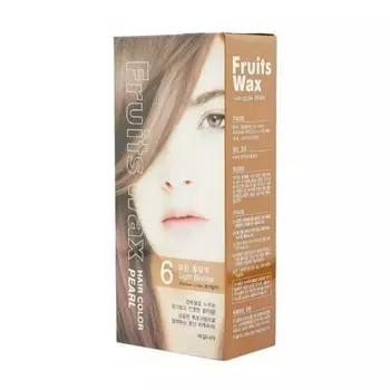 Гель-краска для волос Welcos Fruits Wax Pearl Hair Color, на фруктовой основе, #06, 60 мл