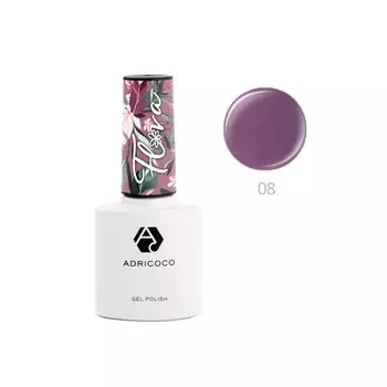 Гель-лак Adricoco FLORA, №08 королевская орхидея, 8 мл