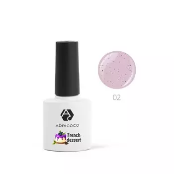 Гель-лак Adricoco French dessert, №02 бурбонская ваниль, 8 мл