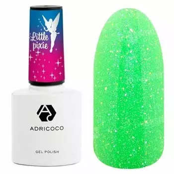Гель-лак Adricoco Little Pixie, №16 неоновый салатовый, 8 мл