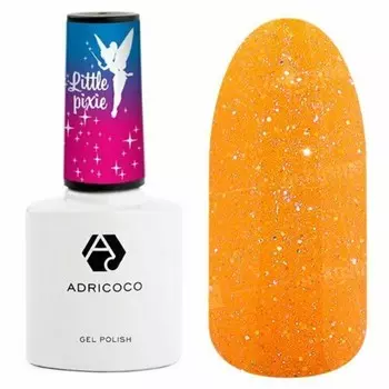 Гель-лак Adricoco Little Pixie, №18 сигнальный оранжевый, 8 мл