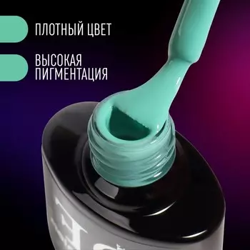 Гель лак для ногтей, неоновый, трехфазный, 8 мл, LED/UV, зелёный (28)