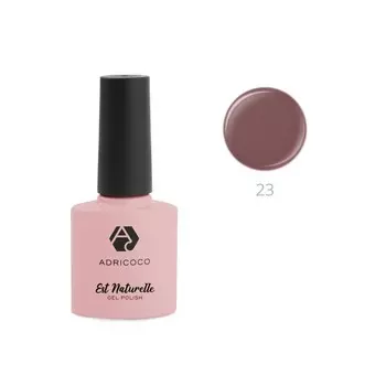 Гель-лак камуфлирующий Adricoco Est Naturelle, №23 коричневый, 8 мл
