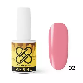 Гель-лак Pashe 5th Avenue, №02 «Космополитен», розовый, 9 мл