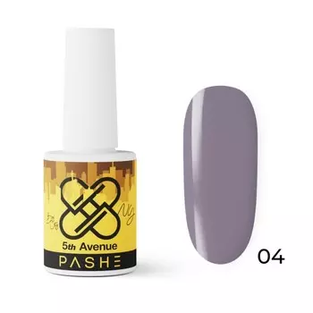 Гель-лак Pashe 5th Avenue, №04 «Манхэттен», серо-голубой, 9 мл