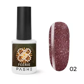 Гель-лак Pashe Feerie, светоотражающий, №02 вечеринка фламинго, 9 мл