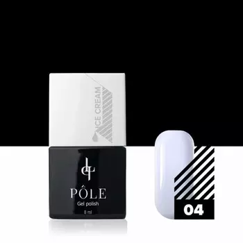 Гель-лак Pole Ice Cream, №04 нежная лаванда, 8 мл