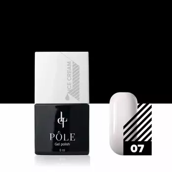 Гель-лак Pole Ice Cream, №07 лакомый кокос, 8 мл