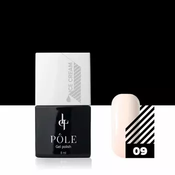 Гель-лак Pole Ice Cream, №09 классическое крем-брюле, 8 мл