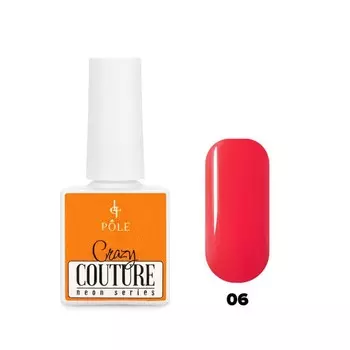 Гель-лак Pole Neon Crazy Couture, №06 неоновый морковный, 8 мл