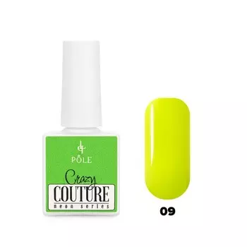 Гель-лак Pole Neon Crazy Couture, №09 неоновый лимонный, 8 мл