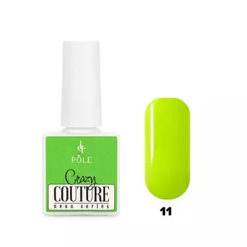 Гель-лак Pole Neon Crazy Couture, №11 неоновый салатовый, 8 мл