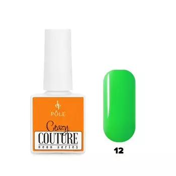Гель-лак Pole Neon Crazy Couture, №12 неоновый ультразелёный, 8 мл