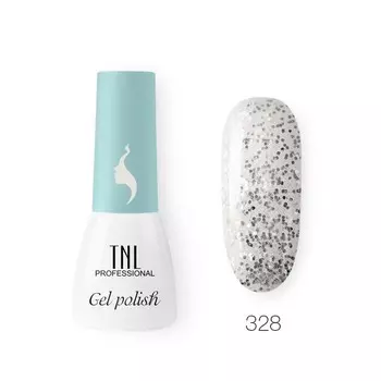 Гель-лак TNL Mini «8 Чувств», №328 серебряный блеск, 3,5 мл