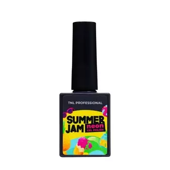 Гель лак TNL Neon Summer Jam неоновый лаймовый №04, 10 мл