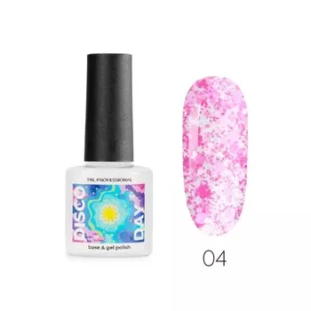 Гель-лак TNL Professional Disco day, с цветной слюдой, №4 клубничный смузи, 6 мл