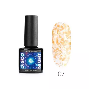 Гель-лак TNL Professional Disco night. с цветной неоновой слюдой, №7 апельсиновая текила, 6 мл