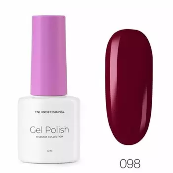 Гель-лак TNL Professional Mini «8 чувств», №098 Бургунди, 6 мл