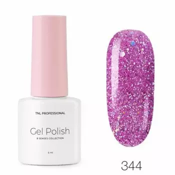 Гель-лак TNL Professional Mini «8 чувств», №344 сияние мальвы, 6 мл
