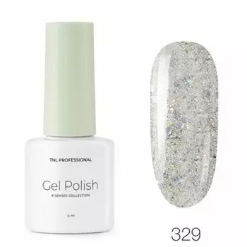 Гель-лак TNL Professional Mini «8 чувств», №329 россыпь серебра, 6 мл