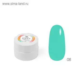 Гель-мусс для объемного дизайна TNL Puffy, №08 Лазурный берег, 6 мл