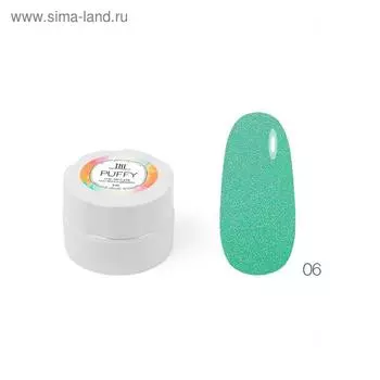 Гель-мусс для объемного дизайна TNL Puffy, №06 Металлический лес, 6 мл
