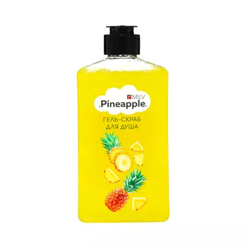Гель-скраб для душа Milv "PINEAPPLE", 340 мл