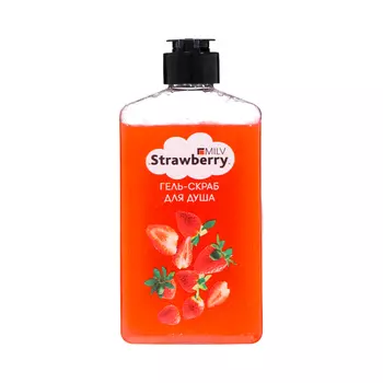 Гель-скраб для душа Milv "STRAWBERRY", 340 мл
