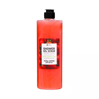 Гель-скраб для душа Milv "STRAWBERRY", 700 мл