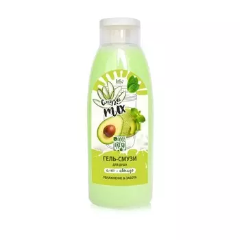 Гель-смузи для душа Iris Cosmetic «Смузи miх: алоэ+авокадо», 520 мл
