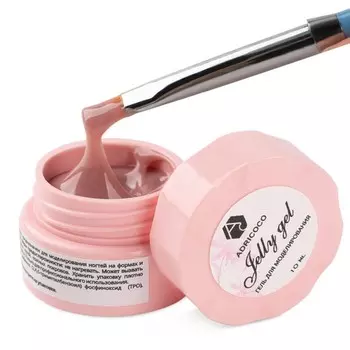 Гель-желе для моделирования ногтей Adricoco, камуфлирующий, №23 естественный розовый, 10 мл