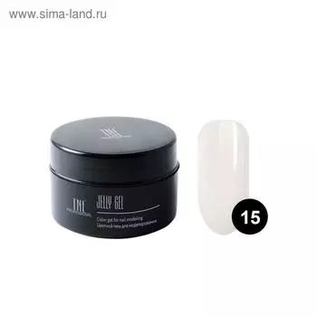 Гель-желе TNL, №15 камуфлирующий молочный, 18 мл