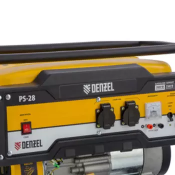 Генератор бензиновый Denzel PS 28 946824, 4Т, 7 л.с., 2800 Вт, 230/12 В, 15 л, ручной старт