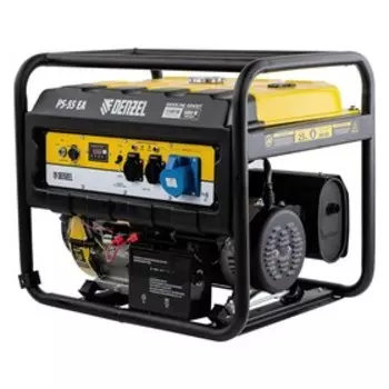 Генератор бензиновый Denzel PS 55 EA 946874, 4Т, 5500 Вт, 230 В, 25 л, коннектор автоматики