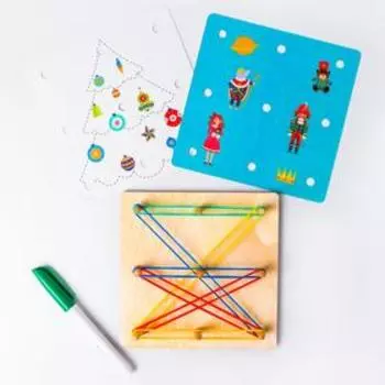 Геоборд + карточки «Пиши-стирай»