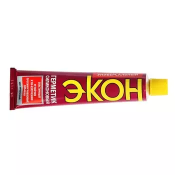 Герметик ЭКОН, силиконовый, универсальный, прозрачный, 70 мл
