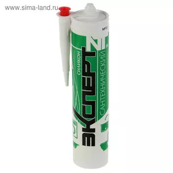 Герметик «ЭКСПЕРТ», силиконовый, сантехнический, прозрачный, 280 мл